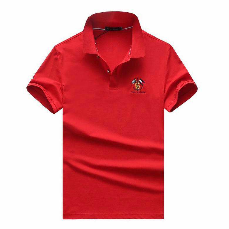 Wholesale Cheap T ommy Short Sleeve Lapel T Shirts for Sale