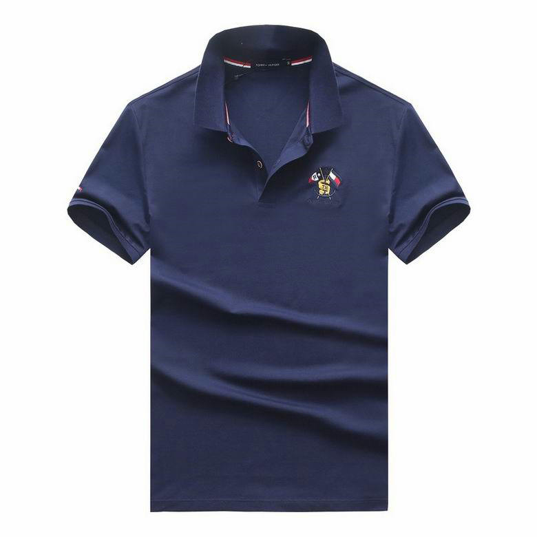 Wholesale Cheap T ommy Short Sleeve Lapel T Shirts for Sale