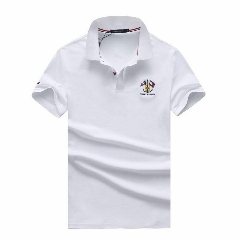 Wholesale Cheap T ommy Short Sleeve Lapel T Shirts for Sale