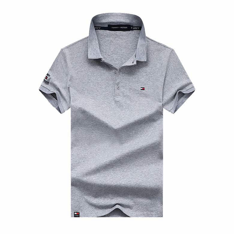 Wholesale Cheap T ommy Short Sleeve Lapel T Shirts for Sale