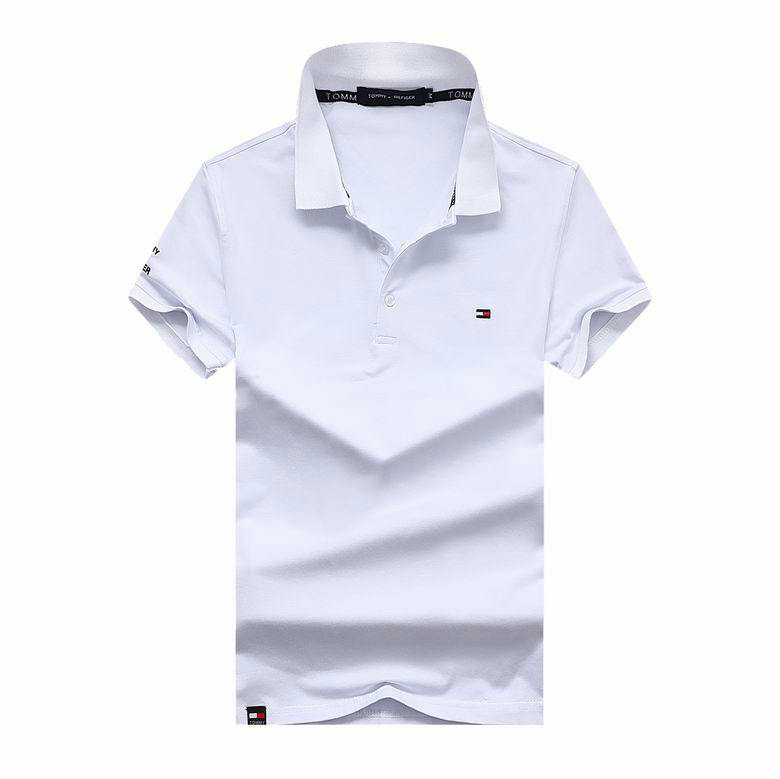 Wholesale Cheap T ommy Short Sleeve Lapel T Shirts for Sale