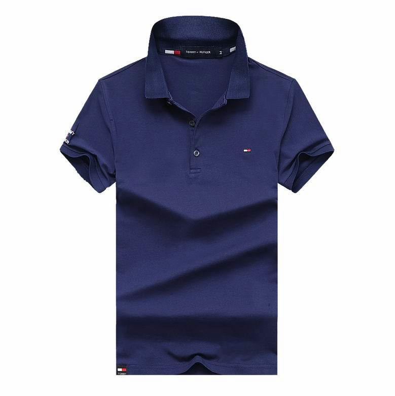 Wholesale Cheap T ommy Short Sleeve Lapel T Shirts for Sale