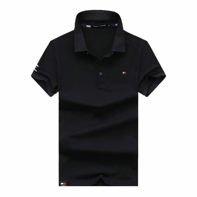Wholesale Cheap T ommy Short Sleeve Lapel T Shirts for Sale