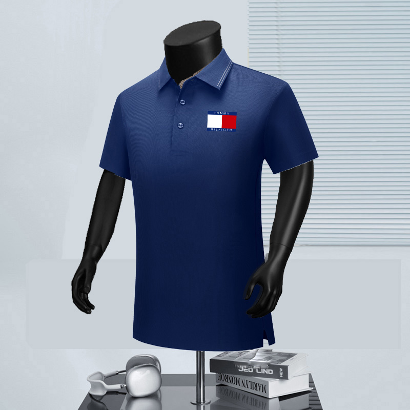 Wholesale High-quality Tommy Short Sleeve Lapel Replica Designer T-Shirts for sale