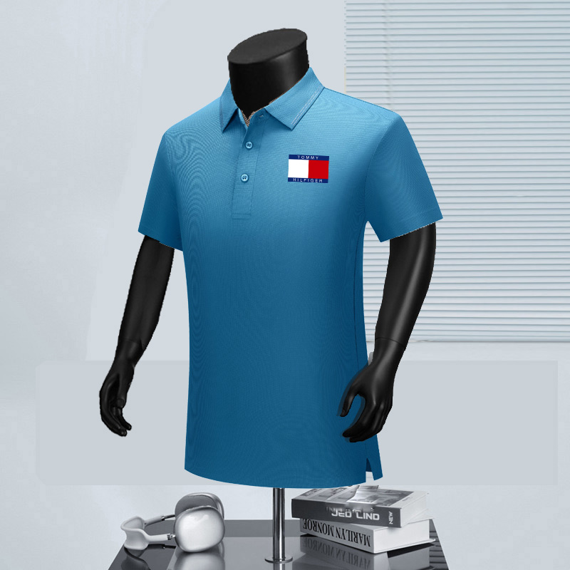 Wholesale High-quality Tommy Short Sleeve Lapel Replica Designer T-Shirts for sale