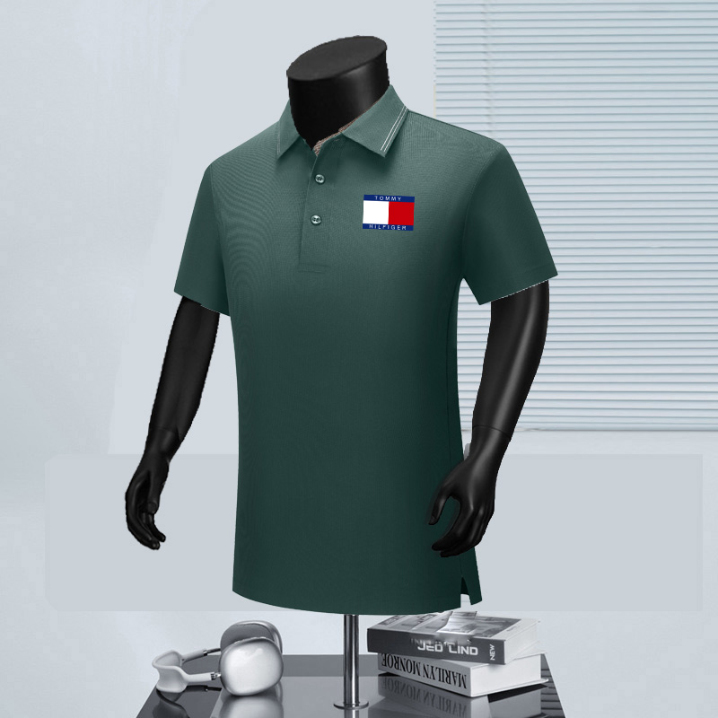 Wholesale High-quality Tommy Short Sleeve Lapel Replica Designer T-Shirts for sale