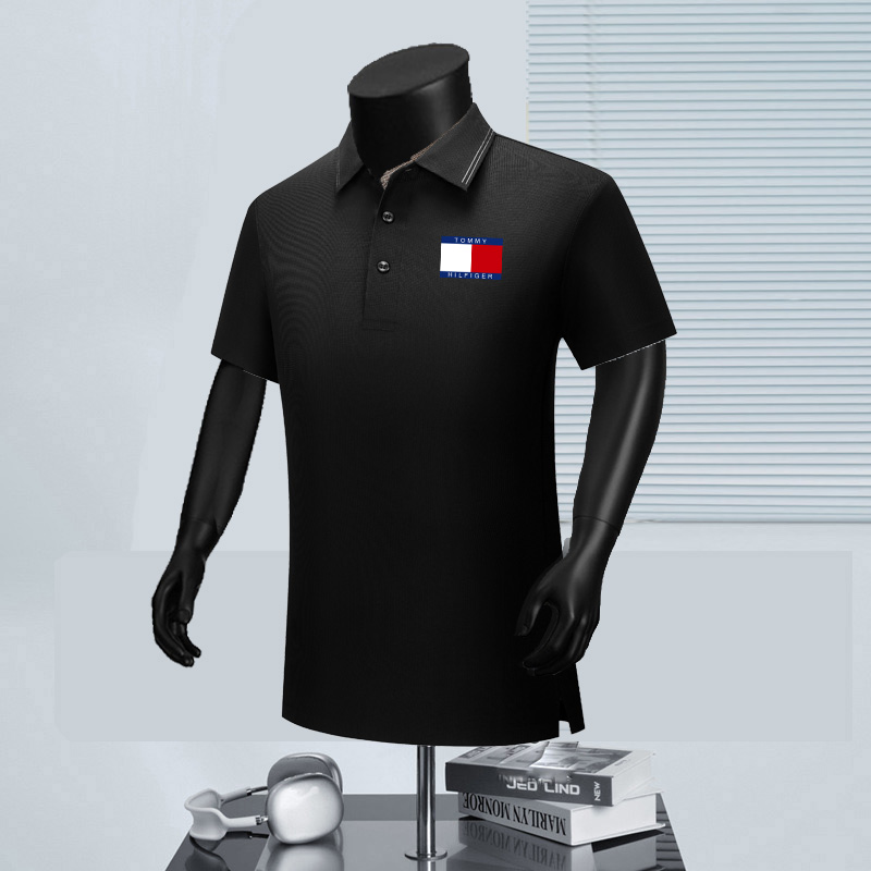 Wholesale High-quality Tommy Short Sleeve Lapel Replica Designer T-Shirts for sale
