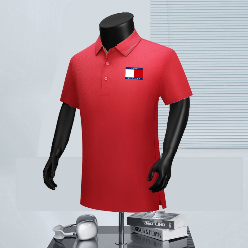 Wholesale High-quality Tommy Short Sleeve Lapel Replica Designer T-Shirts for sale