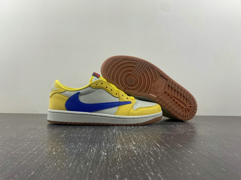 Travis Scott X Wmns Jordan 1 Retro Low OG SP 'Canary' DZ4137-700