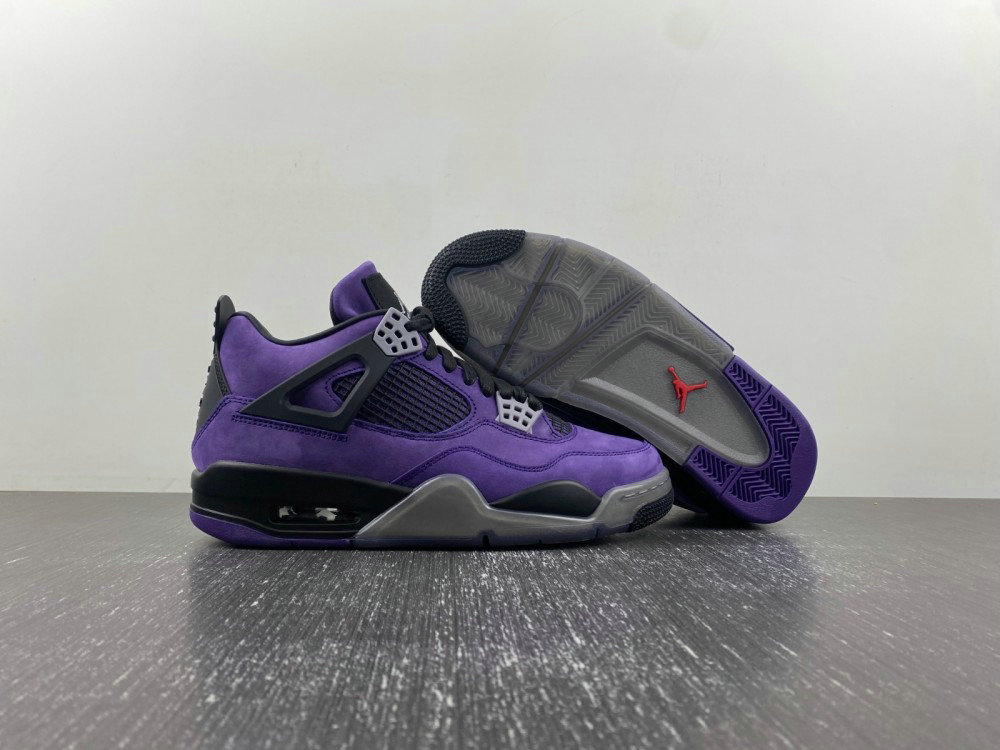 Travis Scott x Air Jordan 4 Retro Purple Suede 2025 Sneaker