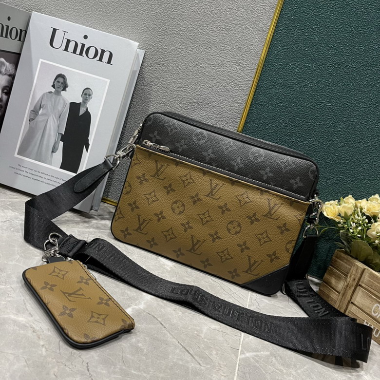 Wholesale Cheap Aaa Louis Vuitton Trio Messenger Monogram Bags for Sale
