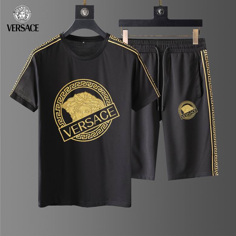 Wholesale Cheap V ersace Short Sleeve Tracksuits for Sale