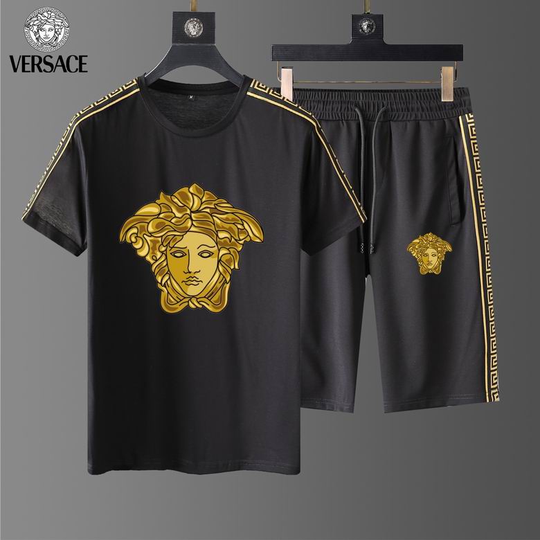 Wholesale Cheap V ersace Short Sleeve Tracksuits for Sale