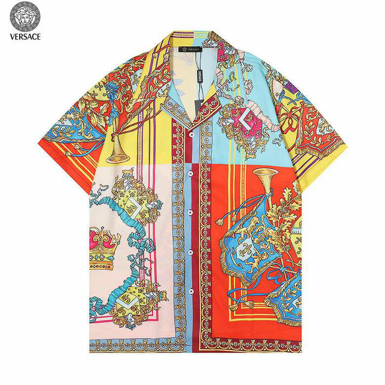 Wholesale Cheap V ersace Short Sleeve Shirts for Sale
