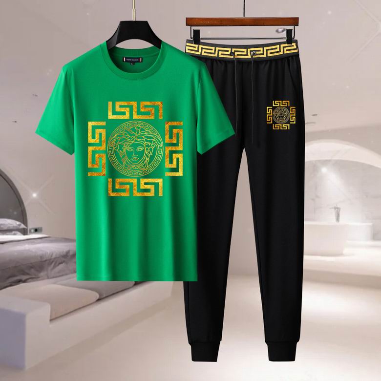 Wholesale Cheap V ersace Short Sleeve Designer Tracksuit for Sale