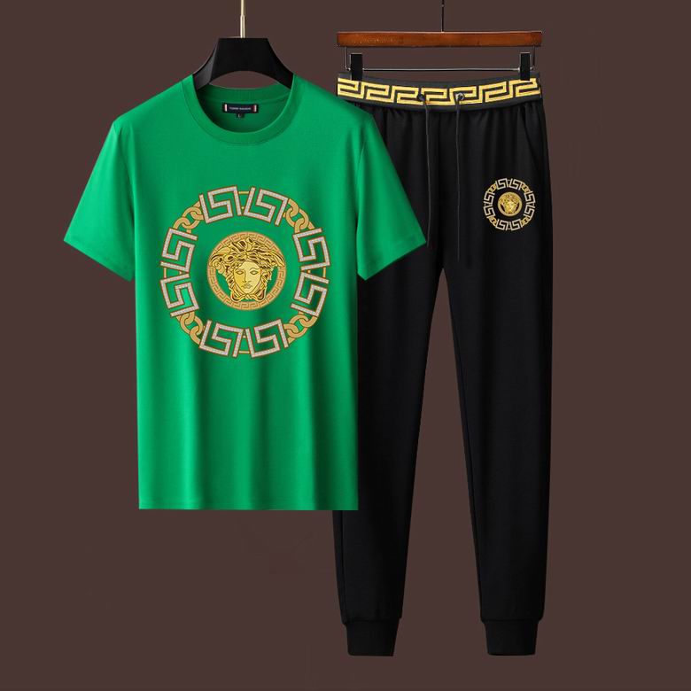 Wholesale Cheap V ersace Short Sleeve Designer Tracksuit for Sale