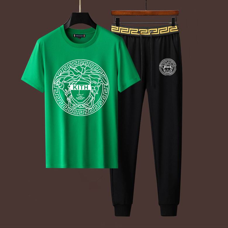 Wholesale Cheap V ersace Short Sleeve Designer Tracksuit for Sale