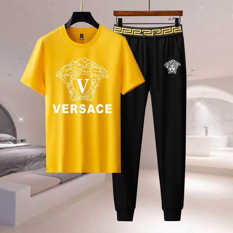 Wholesale Cheap V ersace Short Sleeve MEN Tracksuits for Sale