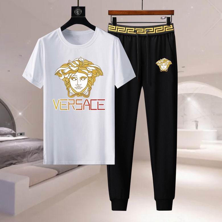 Wholesale Cheap V ersace Short Sleeve Designer Tracksuit for Sale