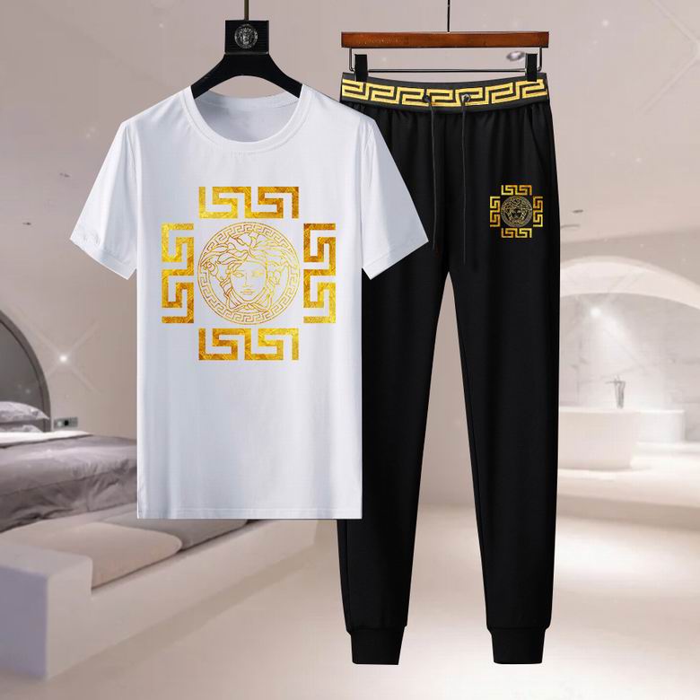 Wholesale Cheap V ersace Short Sleeve Designer Tracksuit for Sale