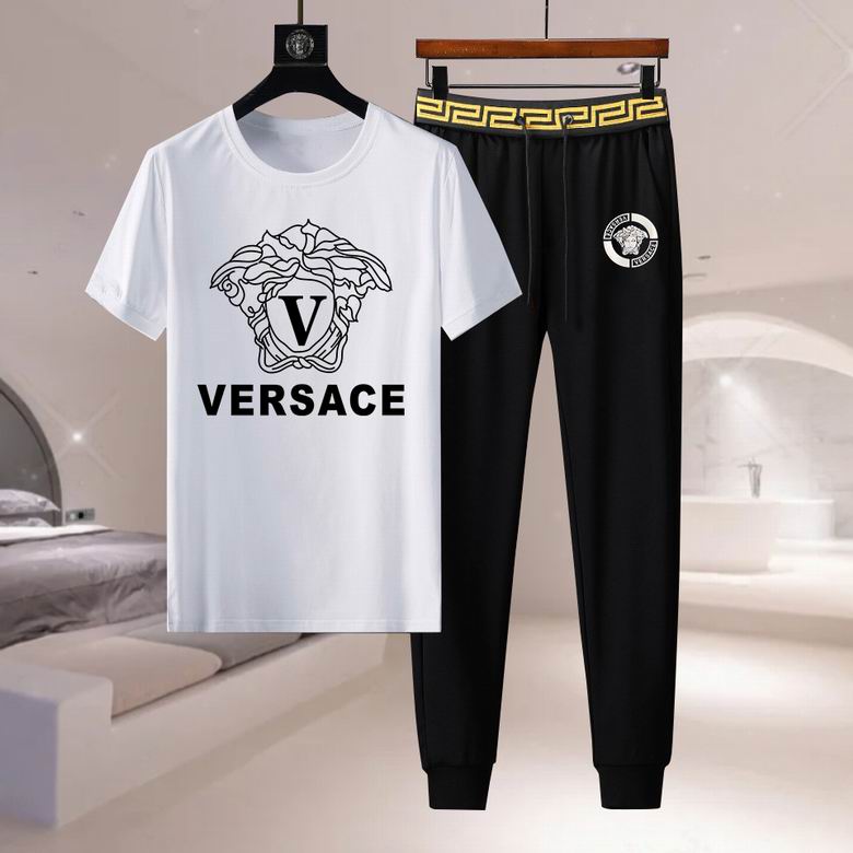 Wholesale Cheap V ersace Short Sleeve Designer Tracksuit for Sale