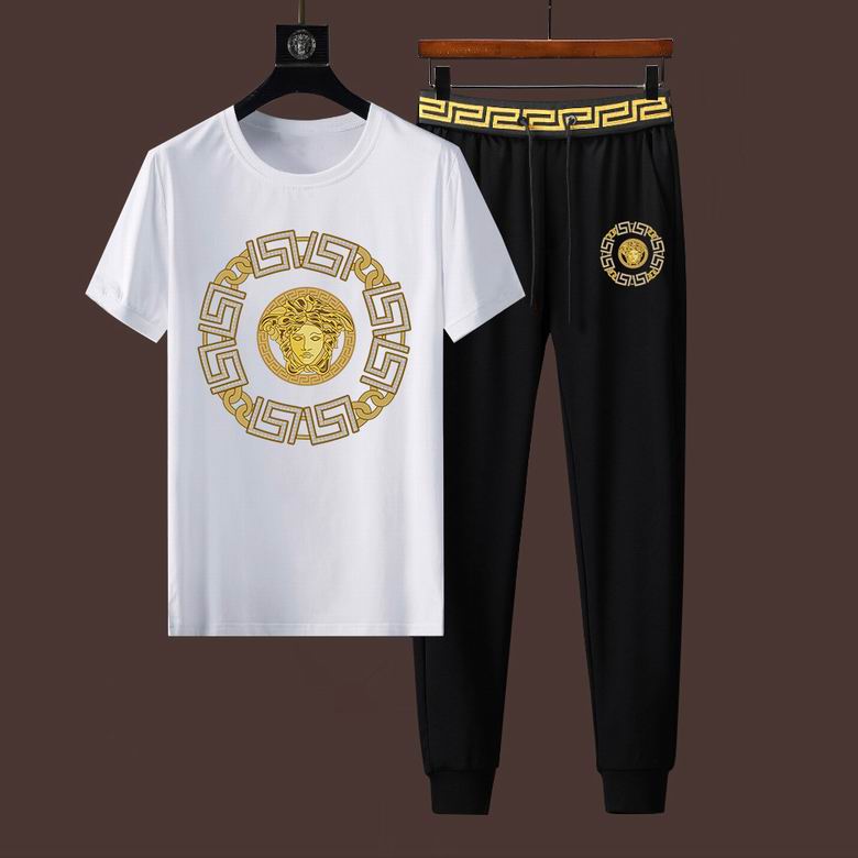 Wholesale Cheap V ersace Short Sleeve Designer Tracksuit for Sale