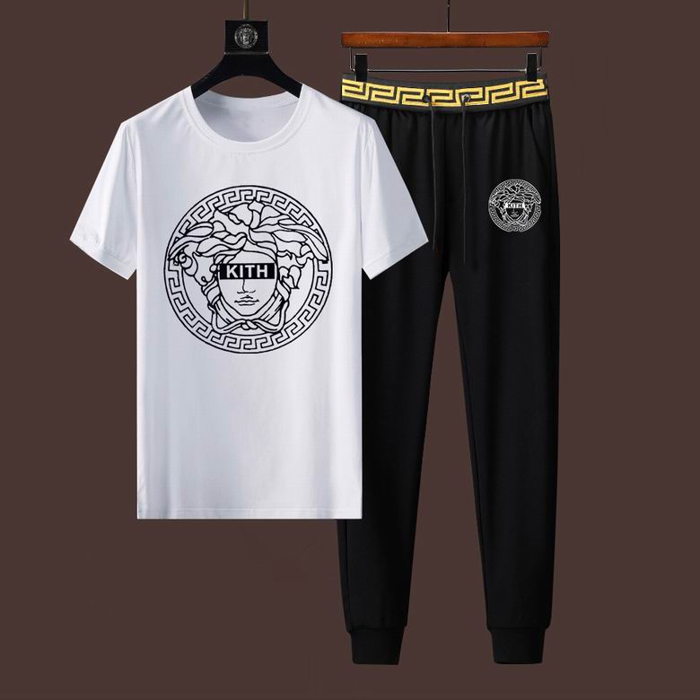Wholesale Cheap V ersace Short Sleeve Designer Tracksuit for Sale