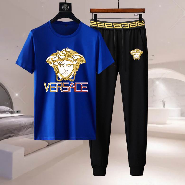 Wholesale Cheap V ersace Short Sleeve Designer Tracksuit for Sale