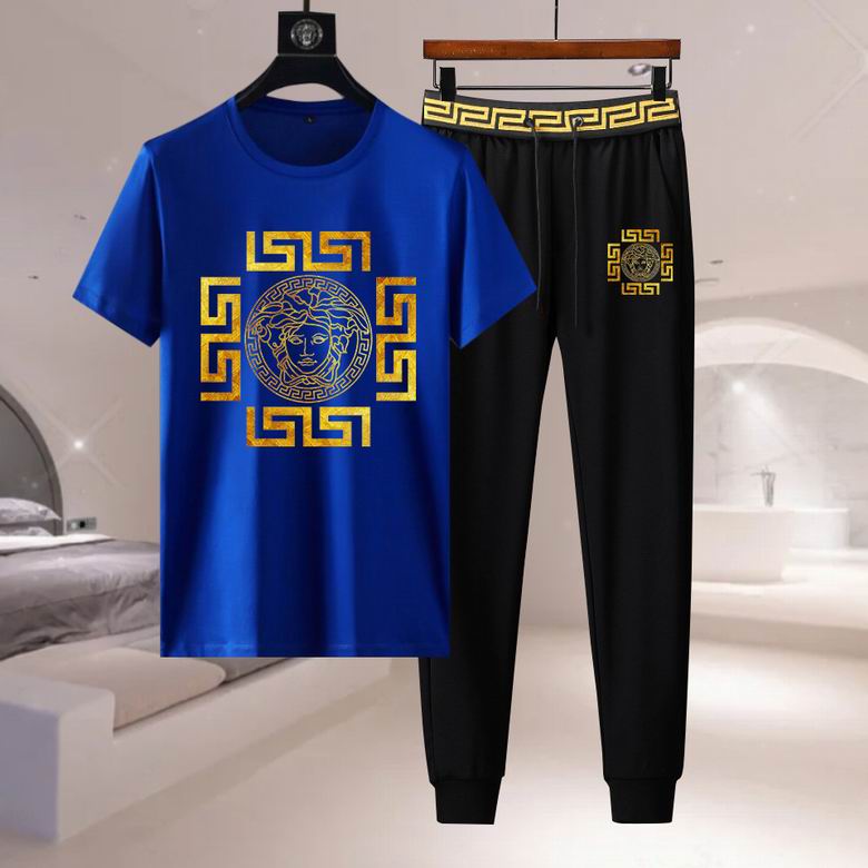 Wholesale Cheap V ersace Short Sleeve Designer Tracksuit for Sale