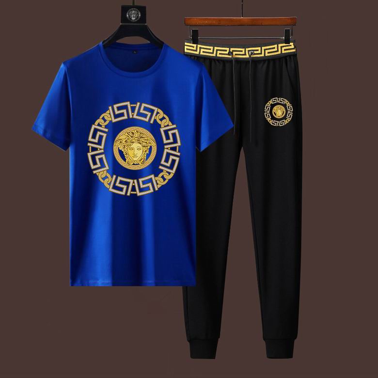Wholesale Cheap V ersace Short Sleeve Designer Tracksuit for Sale