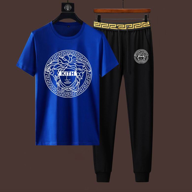 Wholesale Cheap V ersace Short Sleeve Designer Tracksuit for Sale