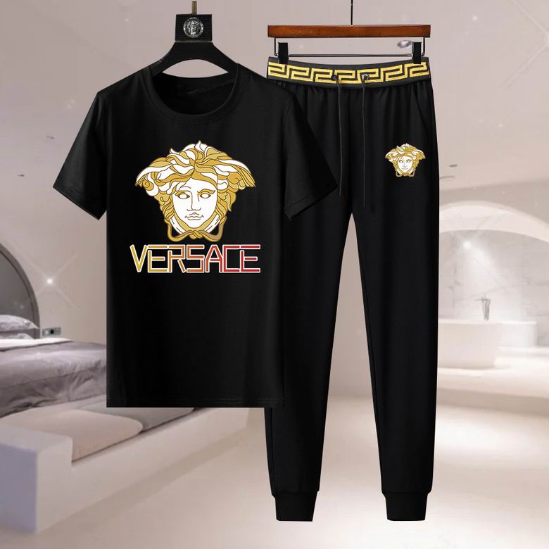 Wholesale Cheap V ersace Short Sleeve Designer Tracksuit for Sale