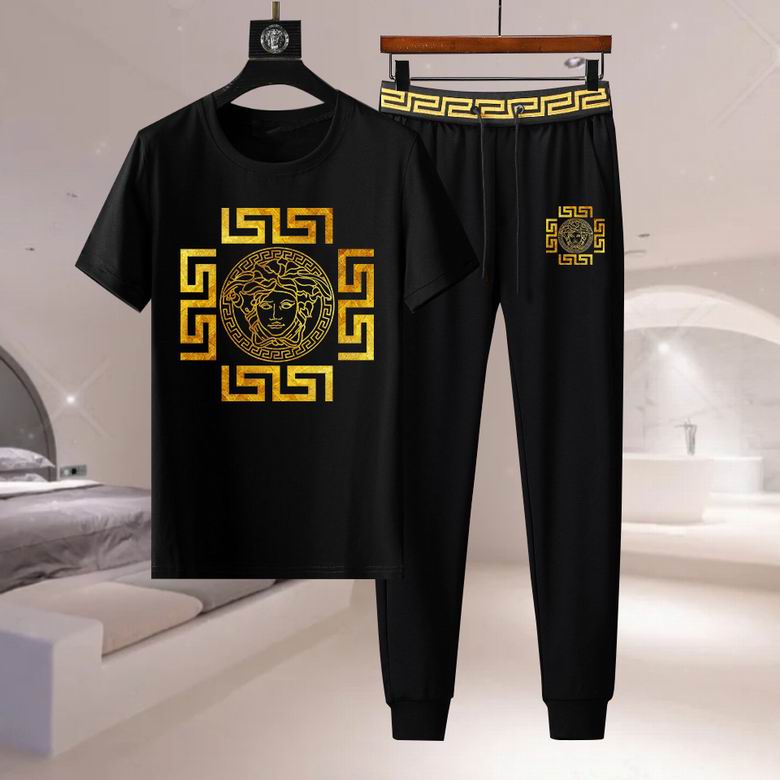 Wholesale Cheap V ersace Short Sleeve Designer Tracksuit for Sale