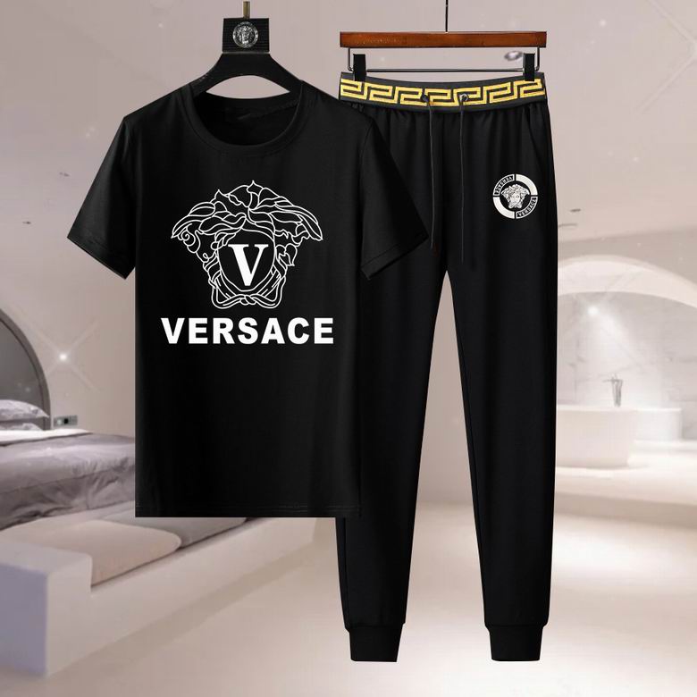 Wholesale Cheap V ersace Short Sleeve Designer Tracksuit for Sale