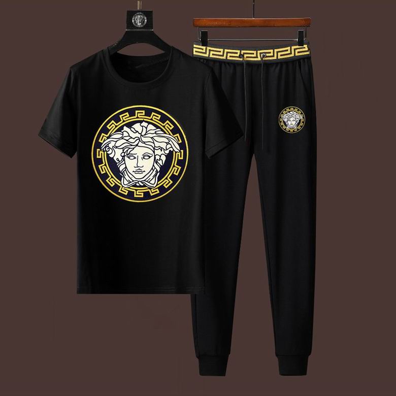 Wholesale Cheap V ersace Short Sleeve MEN Tracksuits for Sale