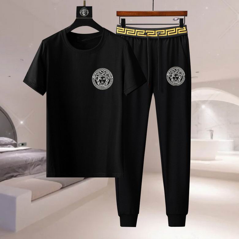 Wholesale Cheap V ersace Short Sleeve MEN Tracksuits for Sale