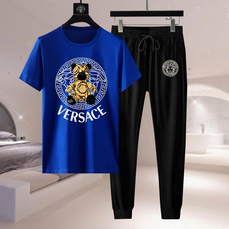 Wholesale Cheap V ersace Short Sleeve MEN Tracksuits for Sale