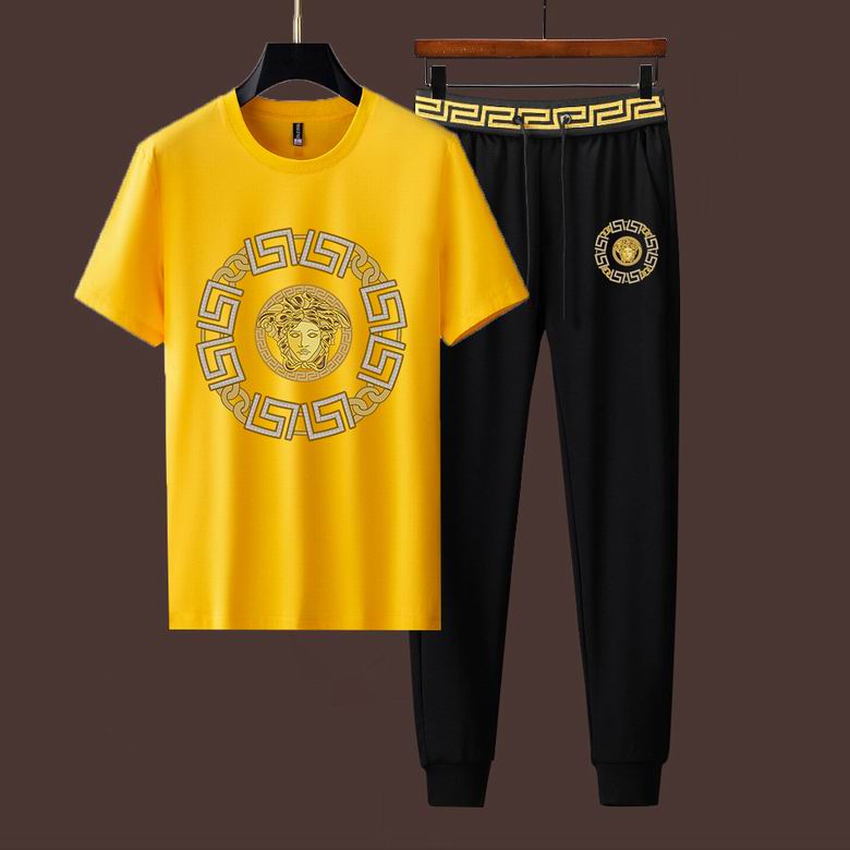 Wholesale Cheap V ersace Short Sleeve Designer Tracksuit for Sale