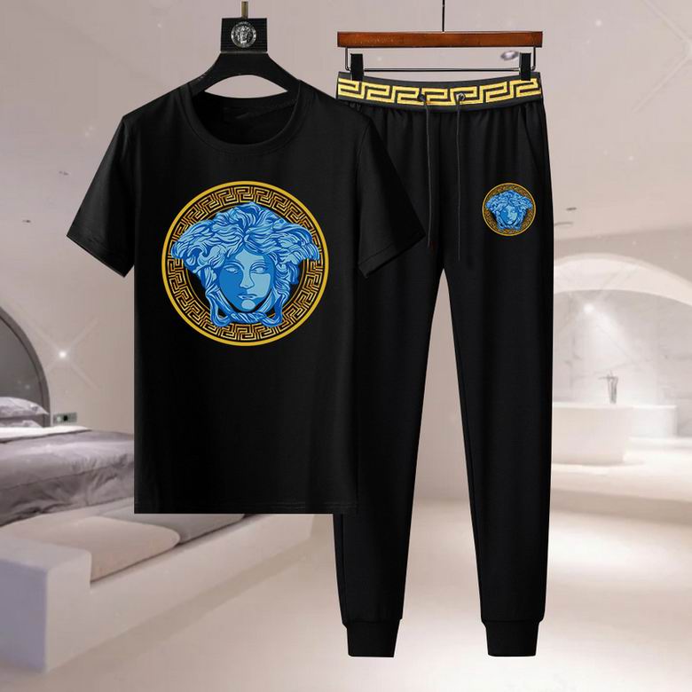 Wholesale Cheap V ersace Short Sleeve MEN Tracksuits for Sale
