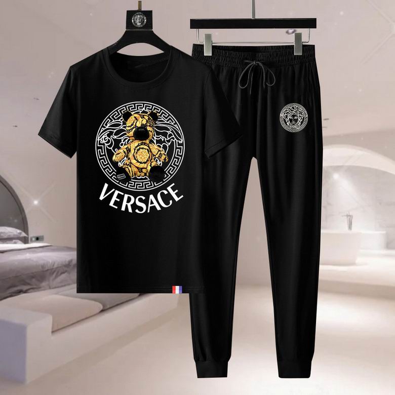 Wholesale Cheap V ersace Short Sleeve MEN Tracksuits for Sale