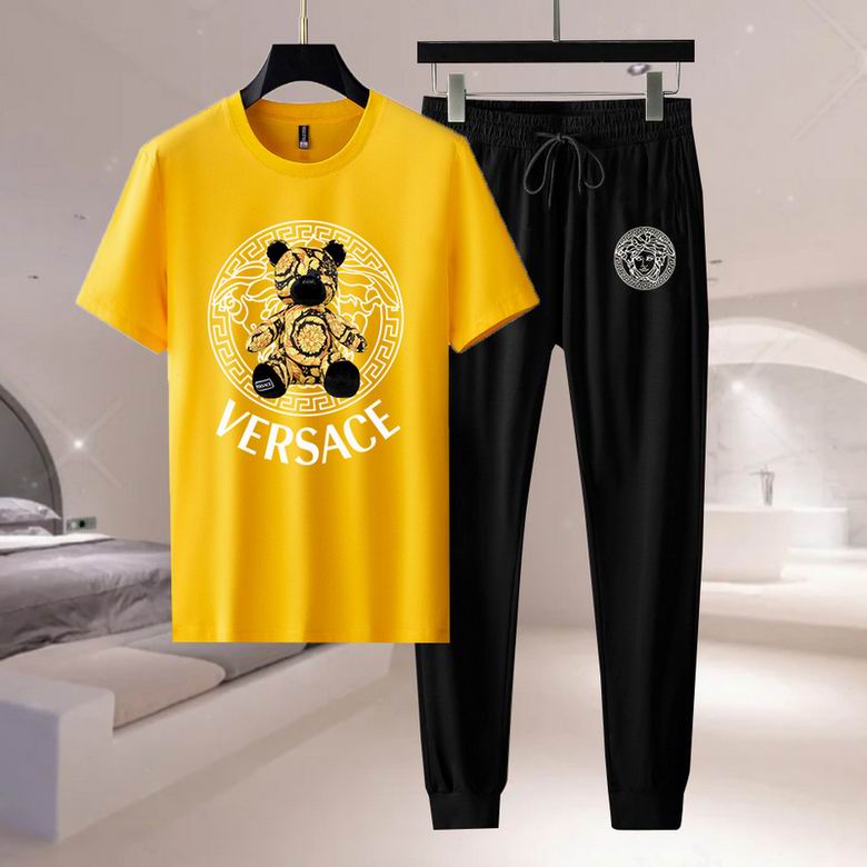 Wholesale Cheap V ersace Short Sleeve MEN Tracksuits for Sale
