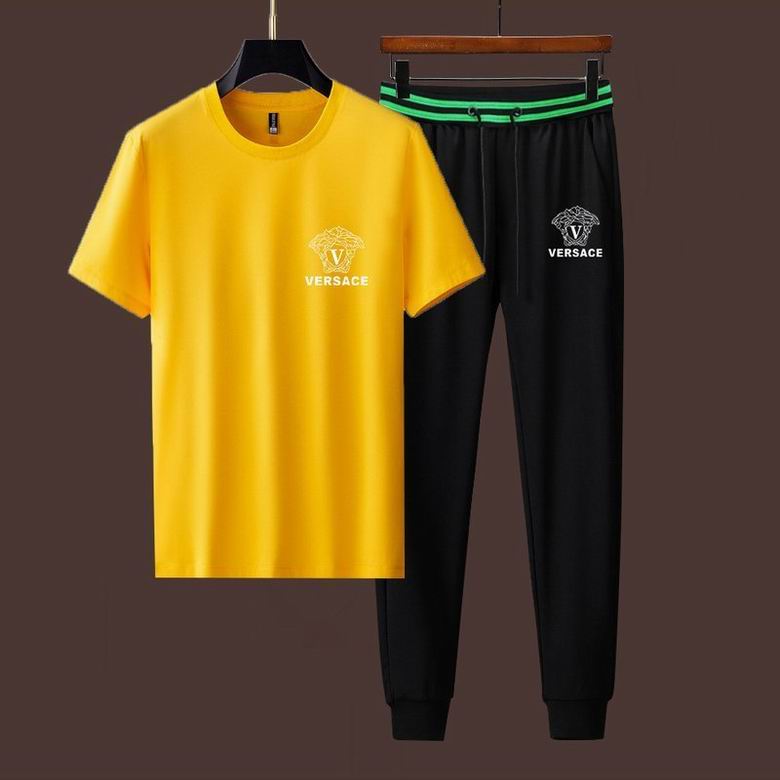 Wholesale Cheap V ersace Short Sleeve MEN Tracksuits for Sale