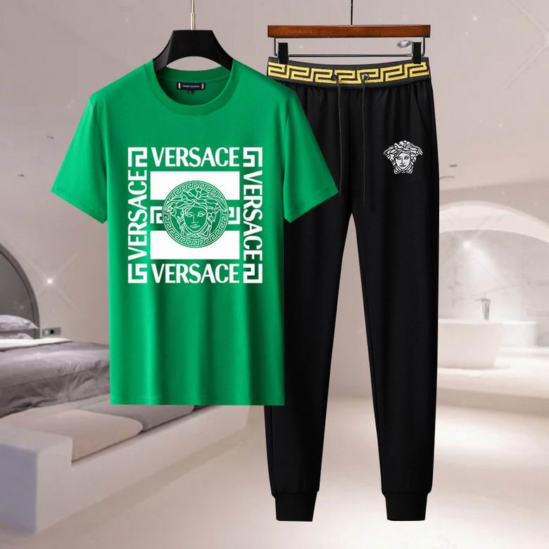 Wholesale Cheap Fashion V ersace men Short Sleeve Tracksuits for Sale