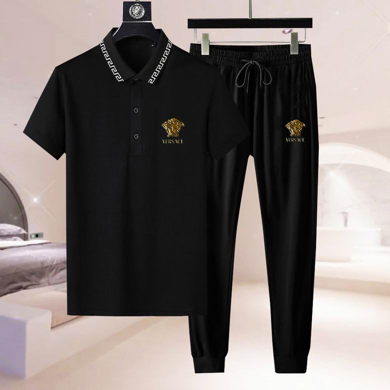 Wholesale Cheap Fashion V ersace men Short Sleeve Tracksuits for Sale
