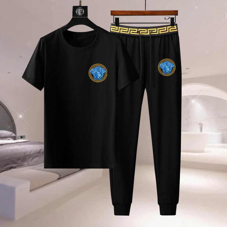 Wholesale Cheap Fashion V ersace men Short Sleeve Tracksuits for Sale