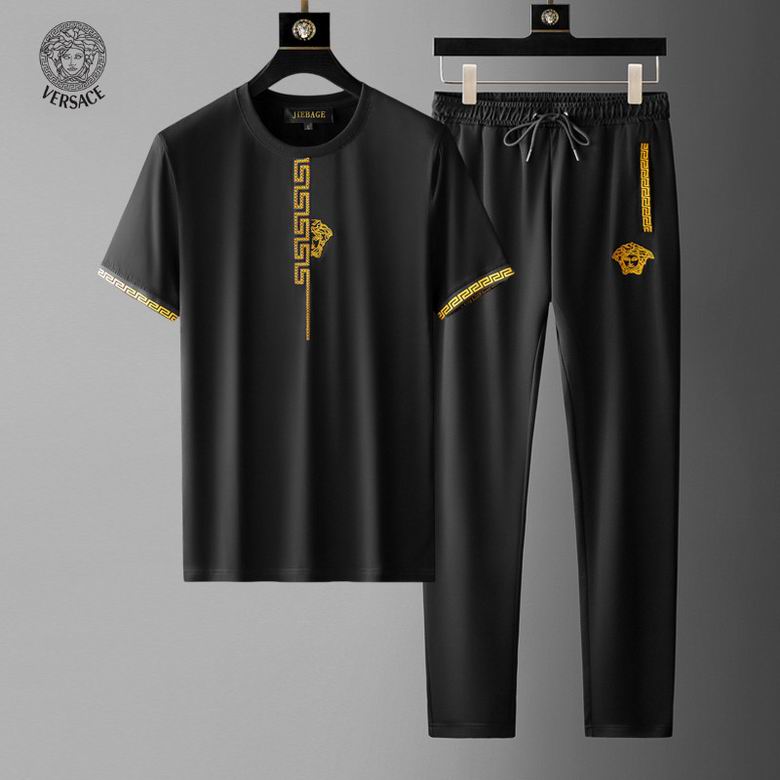 Wholesale Cheap V ersace Short Sleeve Tracksuits for Sale