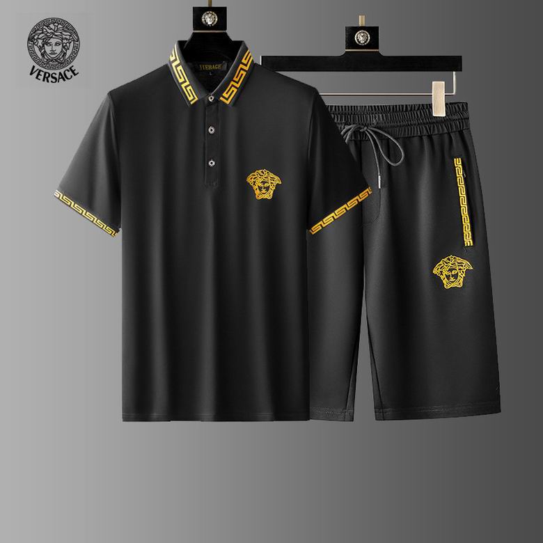 Wholesale Cheap Fashion V ersace men Short Sleeve Tracksuits for Sale