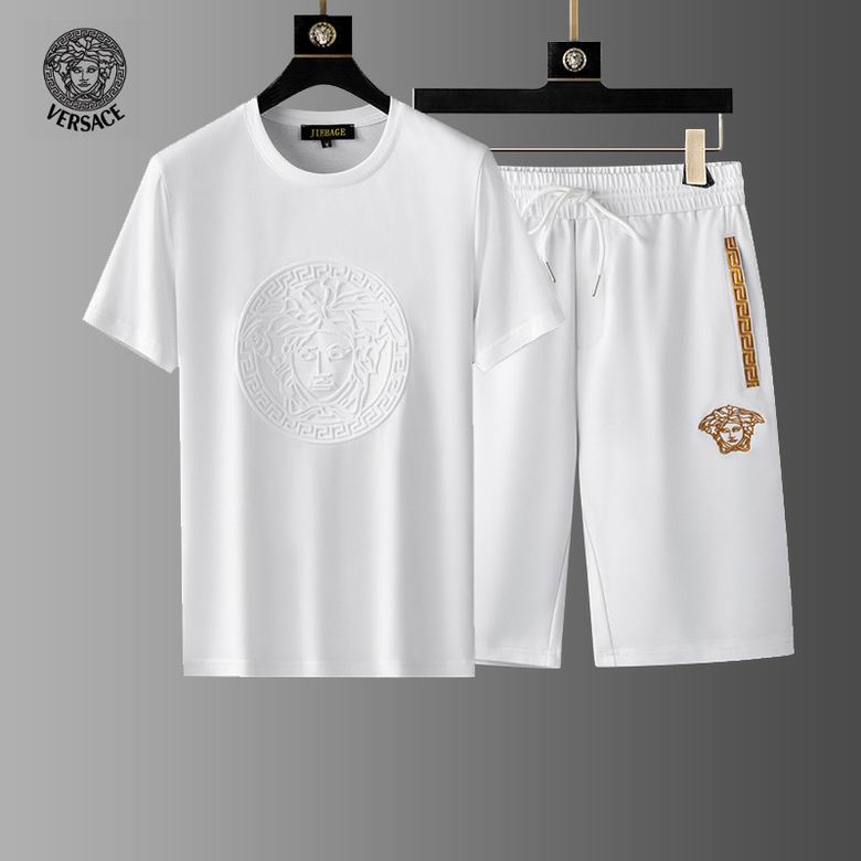 Wholesale Cheap Fashion V ersace men Short Sleeve Tracksuits for Sale