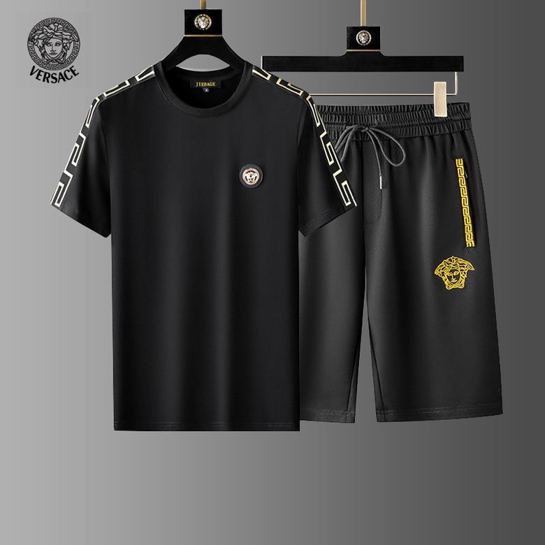 Wholesale Cheap Fashion V ersace men Short Sleeve Tracksuits for Sale