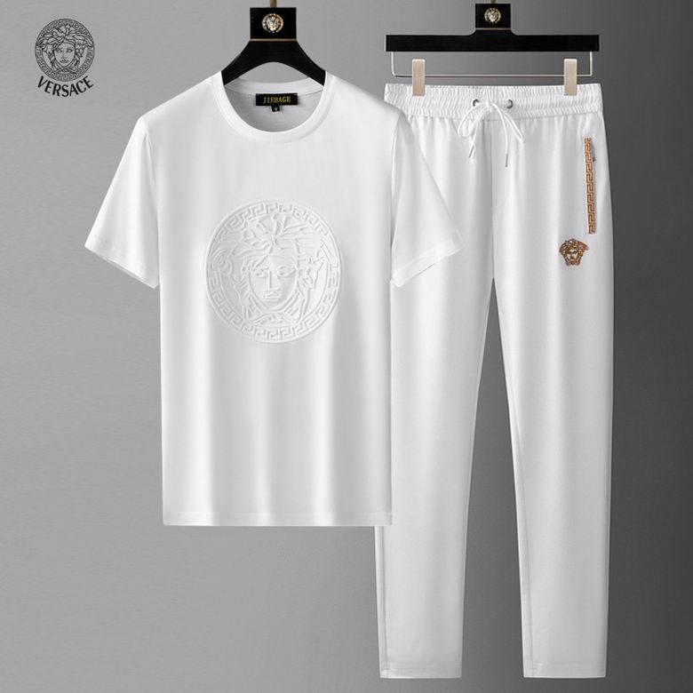 Wholesale Cheap V ersace Short Sleeve Tracksuits for Sale